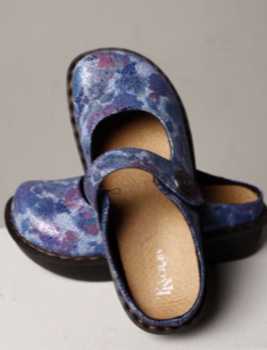 Navy Floral Shoes